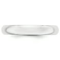 thumbnail image 2 of Primal Gold 14 Karat White Gold 4mm Half-Round Wedding Band Size 9.5, 2 of 6