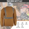 thumbnail image 3 of North 15 High-Visibility Reflective Long Sleeve Timber Safety T-Shirt with Moisture Wicking Mesh-6698LS-2XL, 3 of 6
