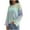 Blue, variant on Fayshow0 Long Sleeve Shirts for Women, Fall Womens Tops Women's Loose Round Neck Knitted Contrasting Color Pullover Striped Sweater 2024 Casual Long Sleeved RoundTop/shirt,Blue L