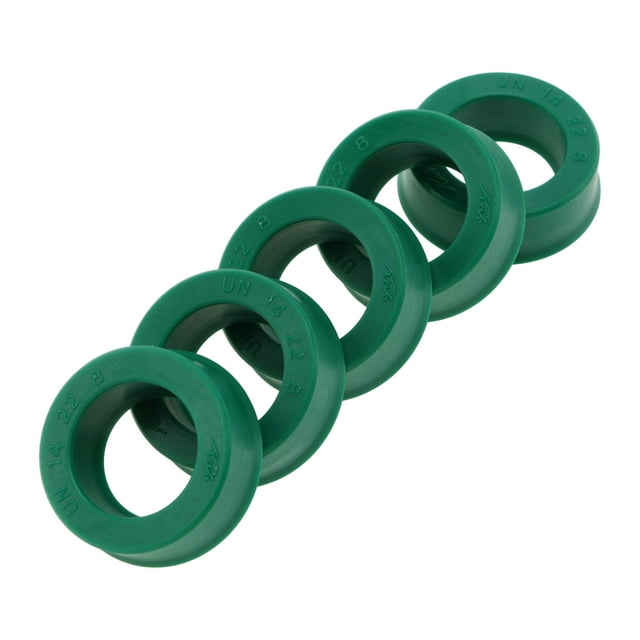 Anillo de Sello de Aceite Universal Labio UN Sello de Eje Rotativo 14x22x8mm Alta Presión TPU Verde 5 Pcs