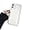 White, variant on Simple Colorful Complementary Mirror Phone case with Curly Border Wave Pattern, Multi-Color Options for iPhone 15 14 13 12 11 Pro Max XS XR X 7 8 Phone Cases (Clear Color,iPhone 14 Plus)