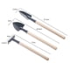 thumbnail image 2 of Juego de herramientas de jardín, kit de jardinería resistente de aluminio fundido de 3 piezas que incluye paleta de mano, paleta de trasplante y rastrillo de mano cultivador, con mango, 1,23 cp, 2 of 5