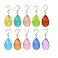 thumbnail image 1 of Xuanheng 10x Teardrop Pendants Home Decor Faceted Drop Charm for Festive Window Party Colorful, 1 of 8