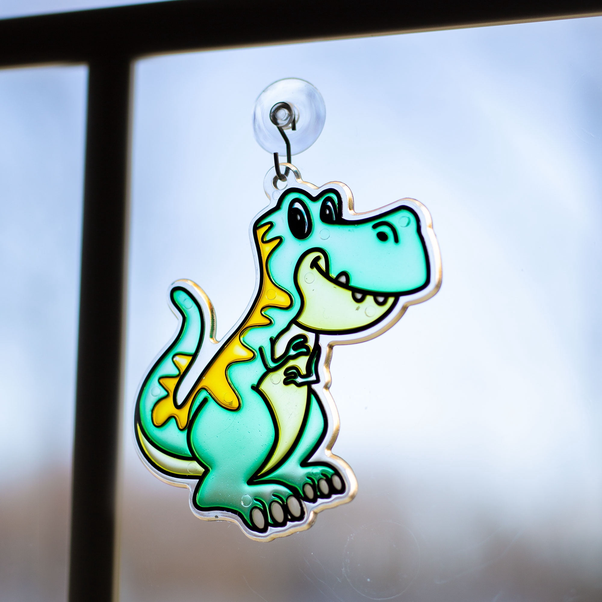 Hello Hobby Ready-to-Paint Clear T-Rex Sun Catcher