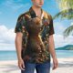 thumbnail image 3 of Fotbe Sunshine Butterfly Flower Bear Camisa Hawaiana para Hombre Unisex – Camisa Casual de Verano con Botones de Manga Corta de Algodón y Lino,Large, 3 of 7