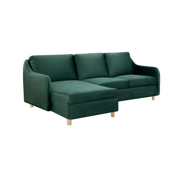Sala esquinera izquierda Loan encino - Verde Weik Contemporáneo