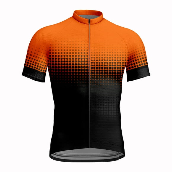 Ketyyh-chn99 Mens Swim Shirt Polo Shirts for Men 2024 Summer T-Shirts Hiking Swim Lightweight Shirts Orange,L