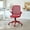 Red, variant on Noble House Ergonomic Mesh Swivel Office Chair, Lifting Multifunction Task Chair with Flip Arms and Mid-Backrest, Red
