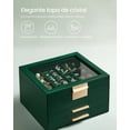 thumbnail image 3 of SONGMICS Organizador Joyas 3 Niveles Tapa de Cristal, 3 of 5