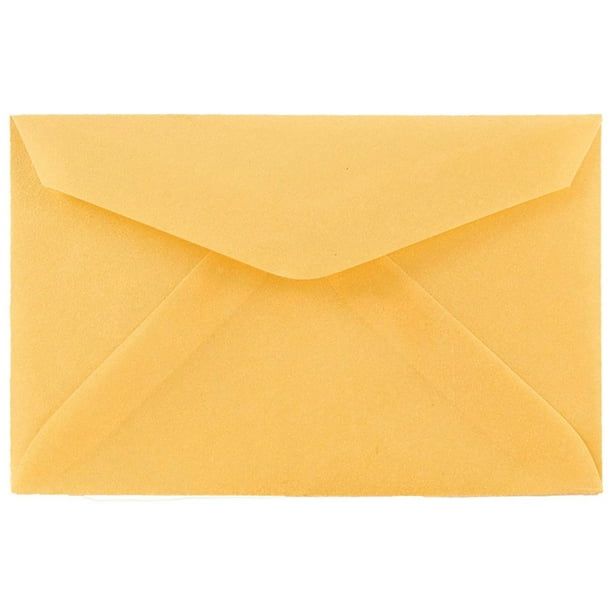 JAM Paper 3 Drug Envelopes, 2 5/16 x 3 5/8, Gold Translucent Vellum ...