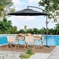 thumbnail image 2 of CazToi Parasol Déporté de Patio 10 Pieds, Parasol Suspendu Extérieur Décentré, Base Non Incluse, 2 of 7