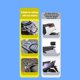 thumbnail image 3 of Caja De Cola De Motocicleta, Diseño De Tira Reflectante De Capacidad De 47 Litros De Almacenamiento De Estante Trasero Para Vehículos Eléctricos, 3 of 7