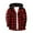 Red, variant on JIA JIA SHUANG Men's Hoodie Shirts Casual Button down Plaid Jackets for Men Long Sleeve Stylish Outwear with Pocket