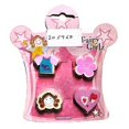 thumbnail image 1 of Fairy Girlz Flower Erasers (4-pack) One Size Pink/White/Orange Pink/White/Orange One Size, 1 of 1