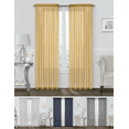 thumbnail image 2 of Basic 2 Pack Sheer Voile Home Window Curtains - Assorted Colors & Sizes, 2 of 13