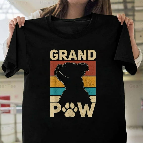 Grandpaw, The Dog, Funny, Grandpa, Dog Lover, Grandfather, Pet, Animal, Humor, Father T-Shirt Unisex, up to 5XL