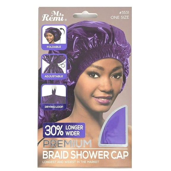 Ms. Remi Max Jumbo Braid Shower Cap Purple
