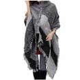 thumbnail image 2 of Foulard 2023 pour Femmes Foulard à Franges à Contraste de Couleurs pour Femmes à la Mode Foulard Rétro pour Femme Châle Foulard Polyvalent, 2 of 6