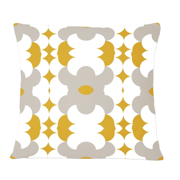 Designart Retro Abstract Design XVIII' Mid-Century Modern Throw Pillow - 12x20