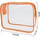 thumbnail image 2 of Bolsa de artículos de tocador transparente, bolsa de viaje para cosméticos y maquillaje para mujeres y hombres, bolsa de artículos de tocador de PVC, 2 of 5