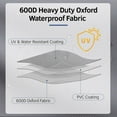 thumbnail image 4 of PARKWELL Patio Furniture Covers Waterproof,Outdoor Furniture Cover,Outside Table and Chair Covers,Heavy Duty 600D Tough Oxford Cover Grey 90L x 68W x 28H inch, 4 of 12