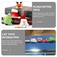 thumbnail image 2 of KAKOWELY 5 juguetes navideños para gatos, juguetes para morder para gatos de interior, lindos juguetes de peluche para gatitos., 2 of 5