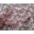 thumbnail image 4 of oneOone Silk Tabby Fabric Floral Block Fabric Prints By Yard 42 Inch Wide, 4 of 4