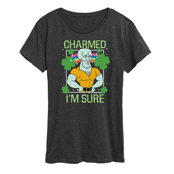 SpongeBob SquarePants - Charmed Im Sure - Women's Short Sleeve Graphic T-Shirt