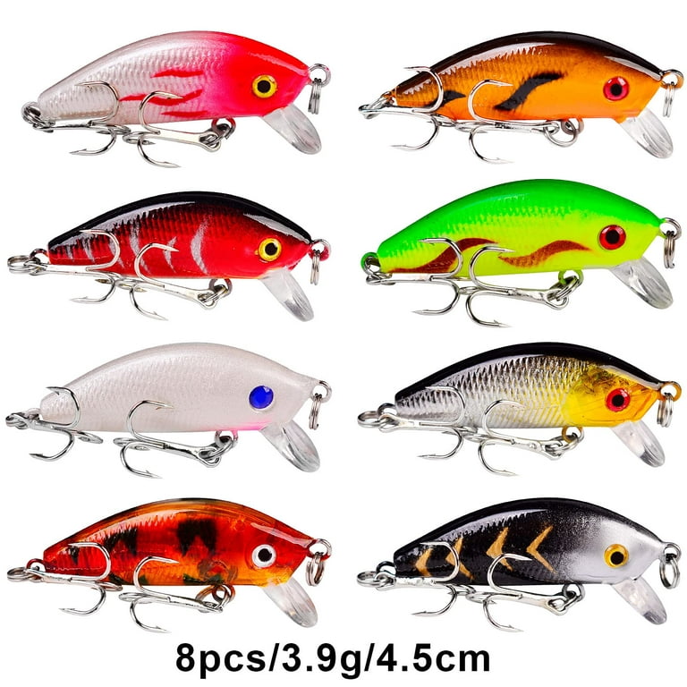 Bass Fishing Lures Kit Set Topwater Hard Baits Minnow Crankbait Pencil VIB  Swimbait for Bass Pike Fit Saltwater and Freshwater 