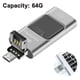 thumbnail image 2 of Unidad flash USB 3 en 1, memoria USB 3.0, unidad de almacenamiento externa para fotos, para iPhone, iPad, Android y computadoras. Rojo Verde 223124-3, 2 of 8