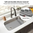 thumbnail image 5 of JUNWELL Silicone Sink Protector Heat-Resistant Sink Liner Mat Anti-Slip Kitchen Sink Mats Large Sink Drainer Mat Reusable Portable, 5 of 9