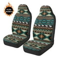thumbnail image 3 of Uorisanigo Car Seat Covers, 2 Pack Seat Cushion Protectors, Fluffy Aztec African Tribal Horse Front Seats Covers for Auto Interior Accessories with Soft Fuzzy Non-Slip, 3 of 7