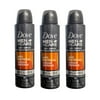 Dove Men + Care Antiperspirant Dry Spray Anti Bacterial Odour Defense 48H 107 mL (3 Pack)