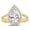 Yellow Gold, variant on 5 Carat Platinum LAB GROWN DIAMOND Split Shank Pear Cut Diamond Engagement Ring (E-F Color VS1-VS2 Clarity) Size: 5