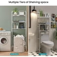 thumbnail image 2 of Stijggn 3 Tier Over-The-Toilet Storage Rack Shelf Bathroom, Bathroom Stand Organizer Space Saver for Bathroom, Laundry, Space Saver, 2 of 9