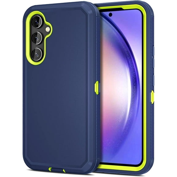 Galaxy A54 5G Case, Samsung A54 Case Port Cover Heavy Duty Dual Layer Shockproof Drop Protection Sport  Cover Hybrid Rugged Matte Cover Phone Case for Samsung Galaxy A54 5G 2023 Blue