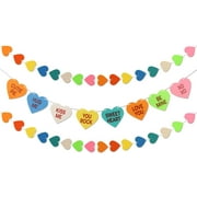 Valentine Hearts Decorations Banner -2 Valentines Heart Garland