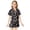 Black, variant on Byoo Christmas Toddler Girls Outfit Set Tree Print Button Down Short Sleeved Shirt Shorts Sleepwear Silk Soft Homewear