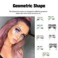 thumbnail image 4 of Qarigey Pegatinas autoadhesivas de diamantes de imitación con cuentas ostentosas para la cara de los ojos, decoraciones impermeables para Tratamientos faciales Morado oscuro, 4 of 6