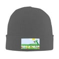 thumbnail image 2 of ZICANCN Knit Beanie Hat-Dinosaur Dragon Winter Cap Soft Warm Classic Hats for Men Women Dino Cute Nature Flowers, 2 of 8