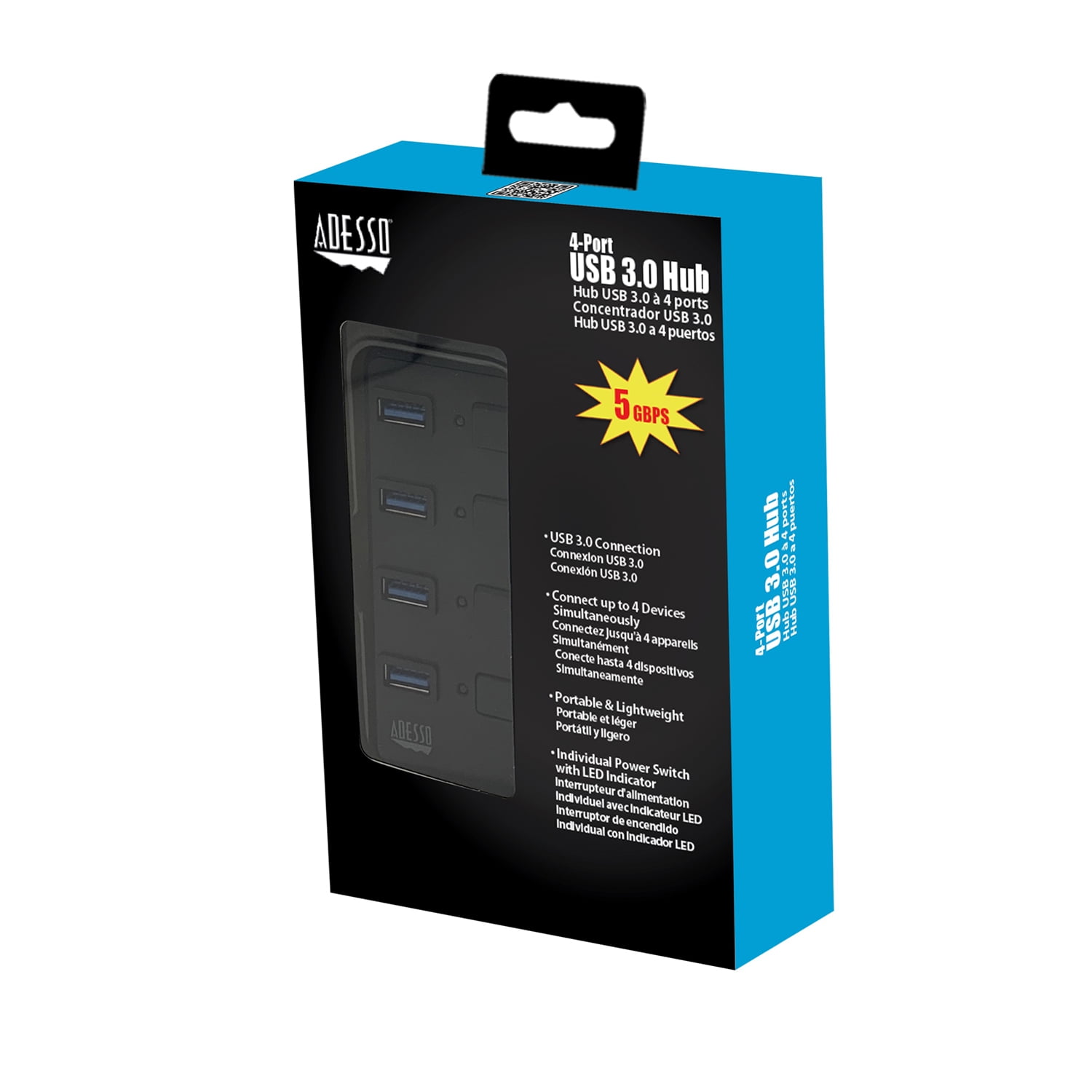 Adesso AUH-3040 - 4-Port USB 3.0 Hub