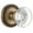 Gold, variant on Grandeur 810138 Newport Solid Brass Rose Privacy Door Knob Set - Brass