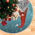 thumbnail image 5 of Coolnut Christmas Christmas Tree Skirt Home Decoration Large Round Christmas Tree Skirt for Holiday Party Home Christmas Day Ornaments,47.2", 5 of 6