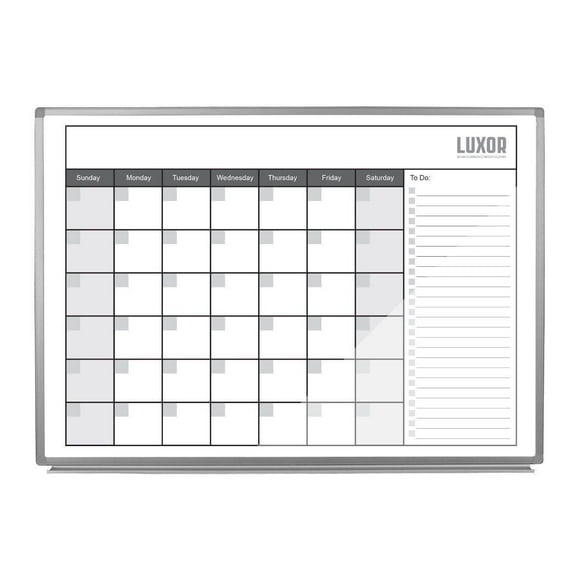 Luxor Calendrier Mensuel Magnétique 48" x 36"