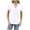White, variant on Lzobxe Tops for Women Trendy Short Sleeve V Neck T-Shirt,Sizes S-2XL