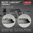 thumbnail image 3 of Delta Pivotal Two-Handle Wall Mount Bathroom Faucet Trim, Matte Black, 3 of 5