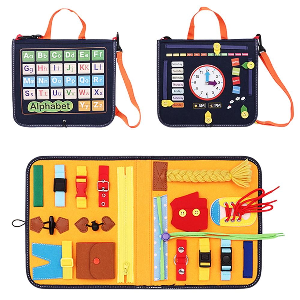 IMSHIE Felt Learning Board Educational Toy Felt Board, Early Childhood Education Dressing Board