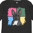 thumbnail image 4 of Inktastic Blue French Bull Dog Boys or Girls Long Sleeve Toddler T-Shirt, 4 of 5