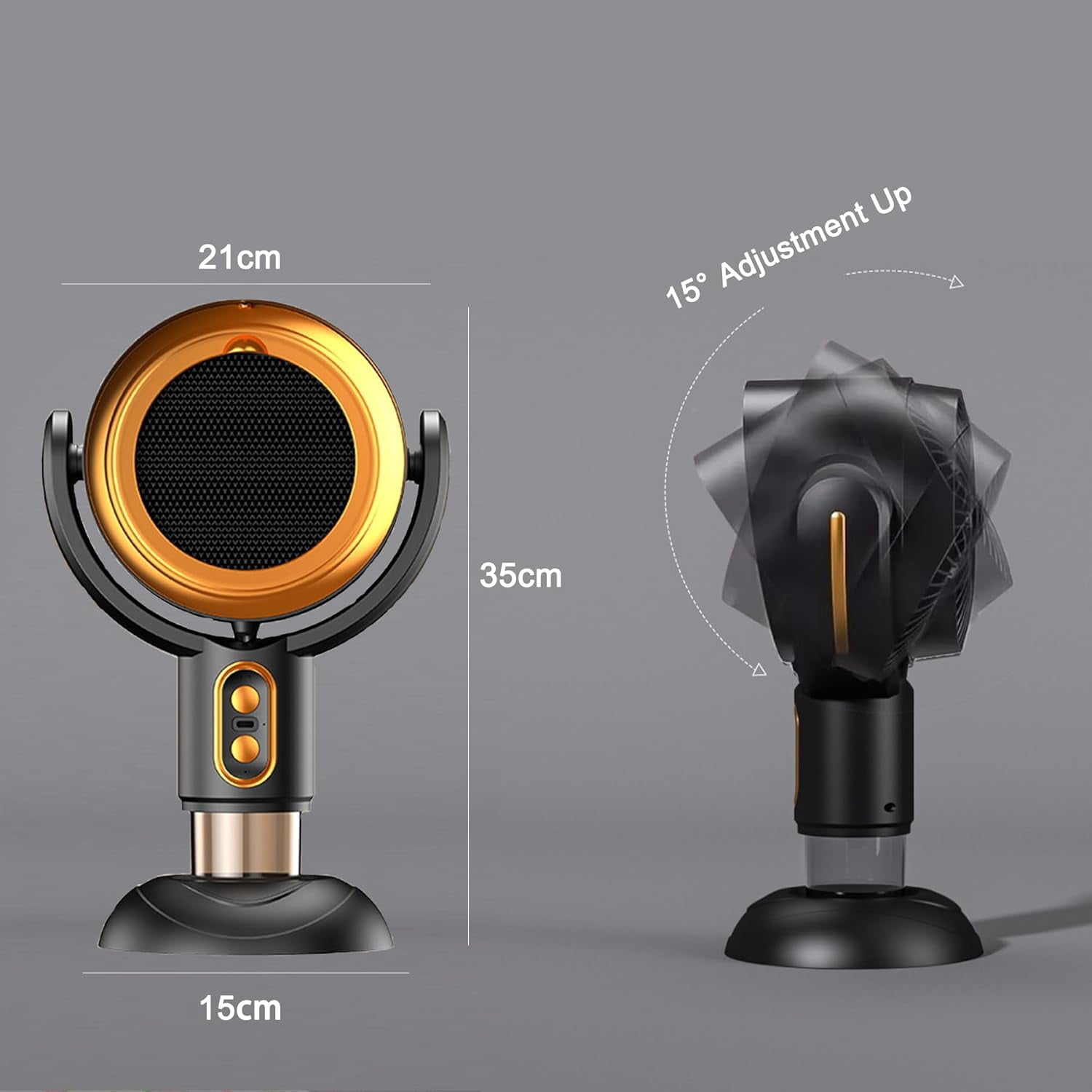 KANOHENO Smokeing Fan for Smoking Indoors,Portable Fan Rechargeable Air Purifier with Washable Filter,Adjustable Angle Kitchen Table Fans to Keep Flies Away,for Removes Oil Smoke
