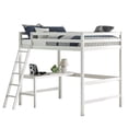 thumbnail image 3 of Pemberly Row Full Wooden Loft Bed with Desk in White, 3 of 5